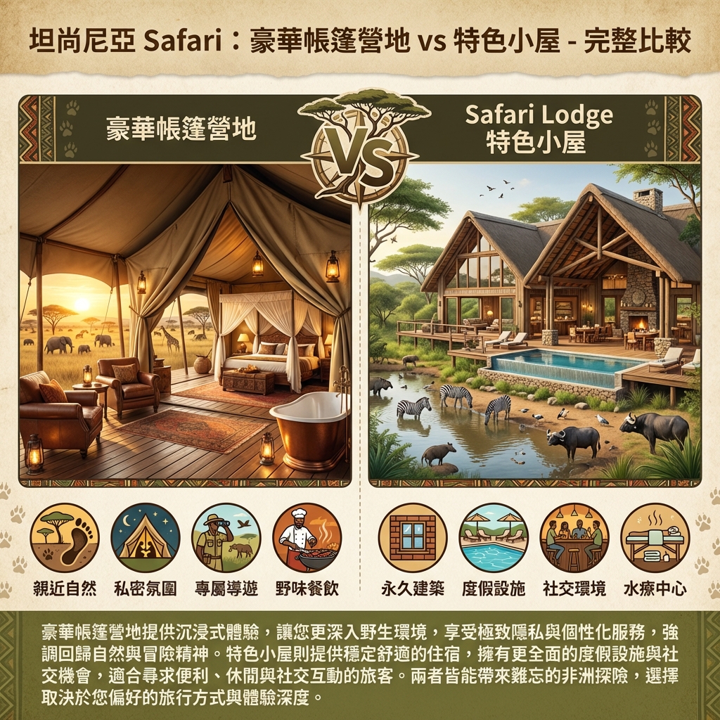 豪華帳篷營地 vs Lodge 比較