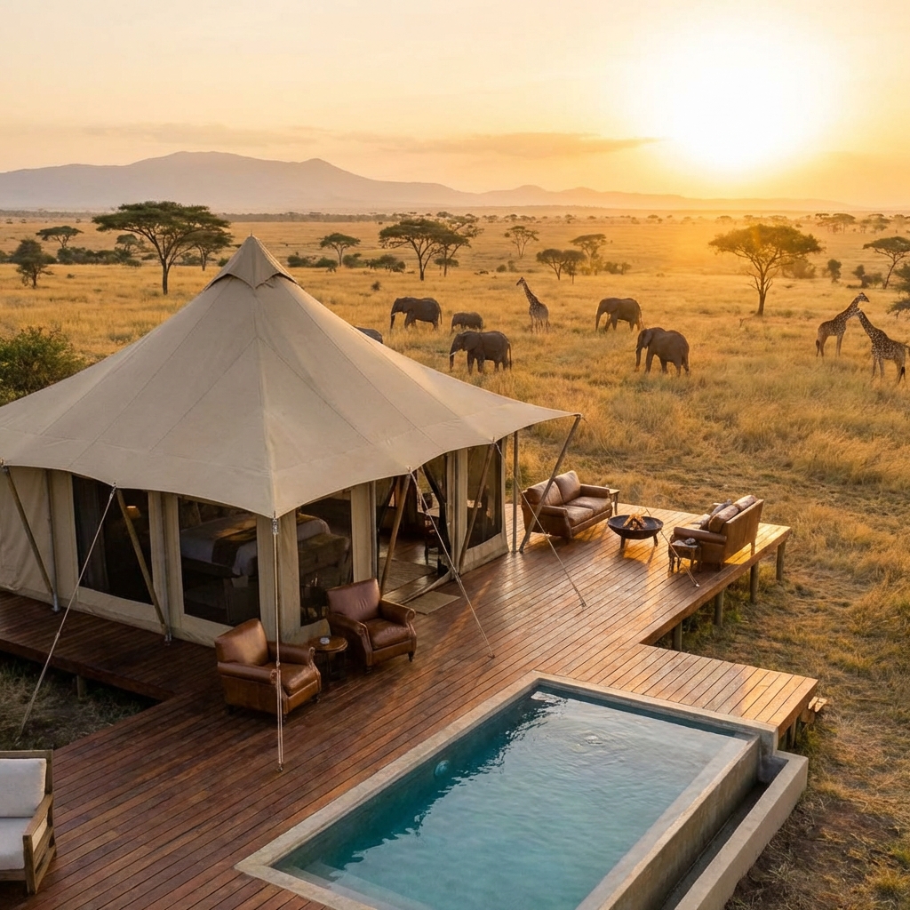 豪華帳篷營地外觀