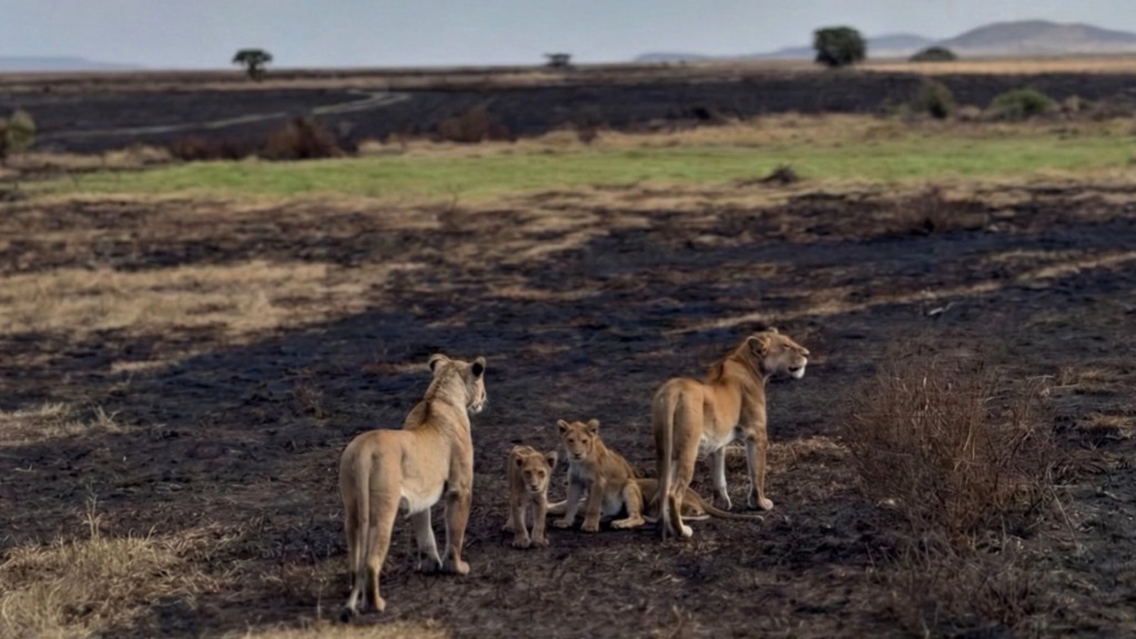 恩戈羅恩戈羅火山口的獅子家族